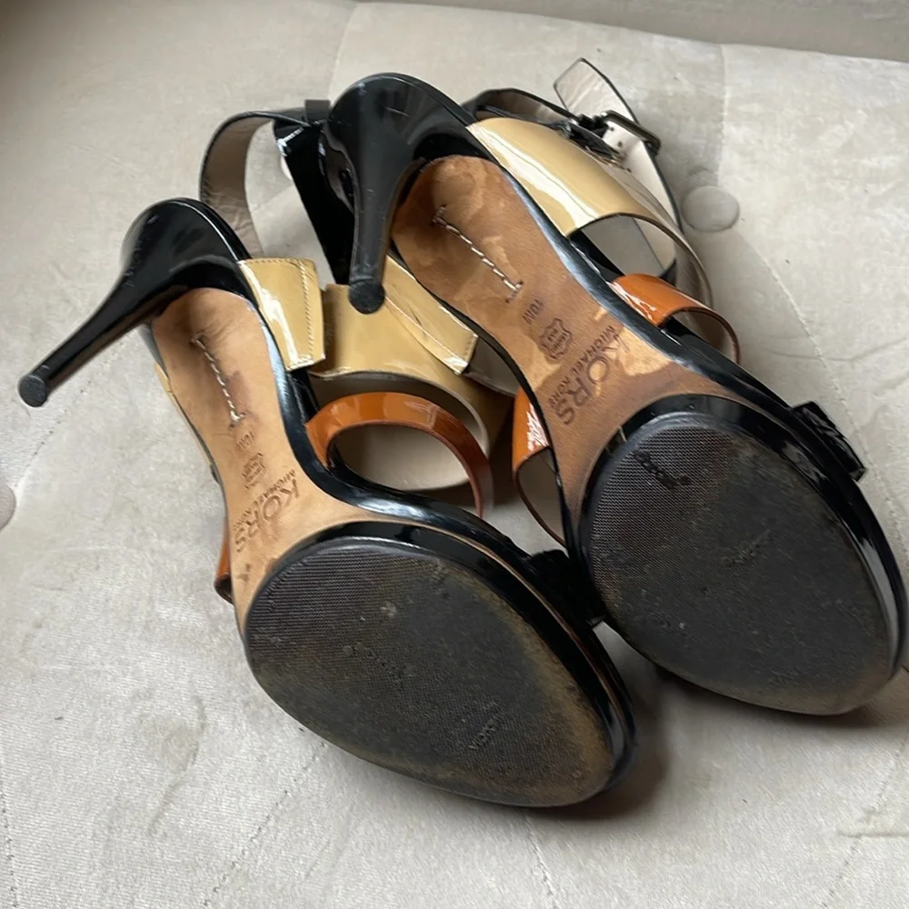 Michael Kors ankle-strap patent Sandals